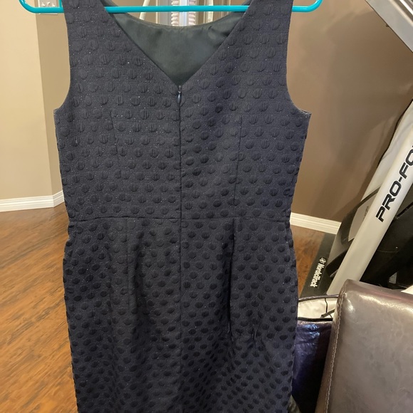 Navy textured dress - Picture 3 of 6